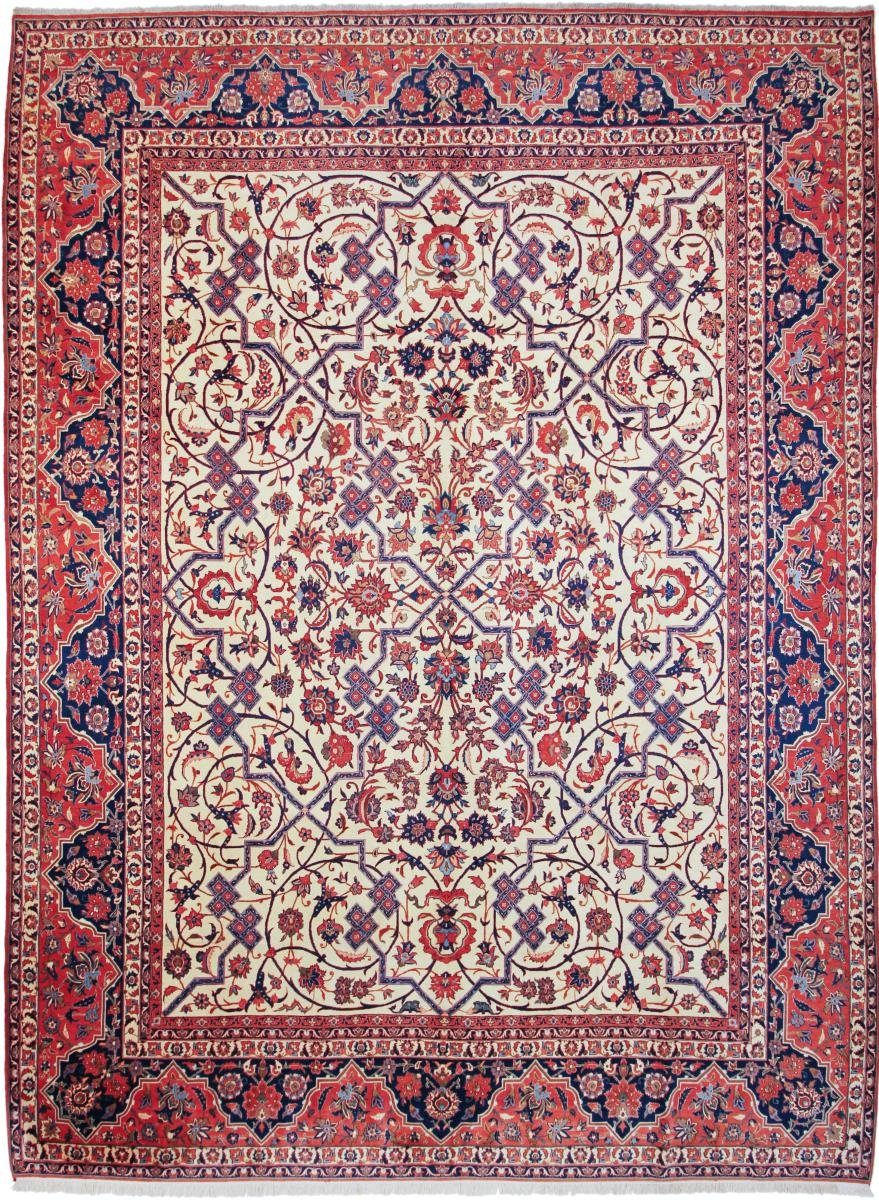 Orientteppich Isfahan 312x436 Handgeknüpfter Perserteppich, rechteckig, Nain Höhe: 8 / Trading, Orientteppich mm