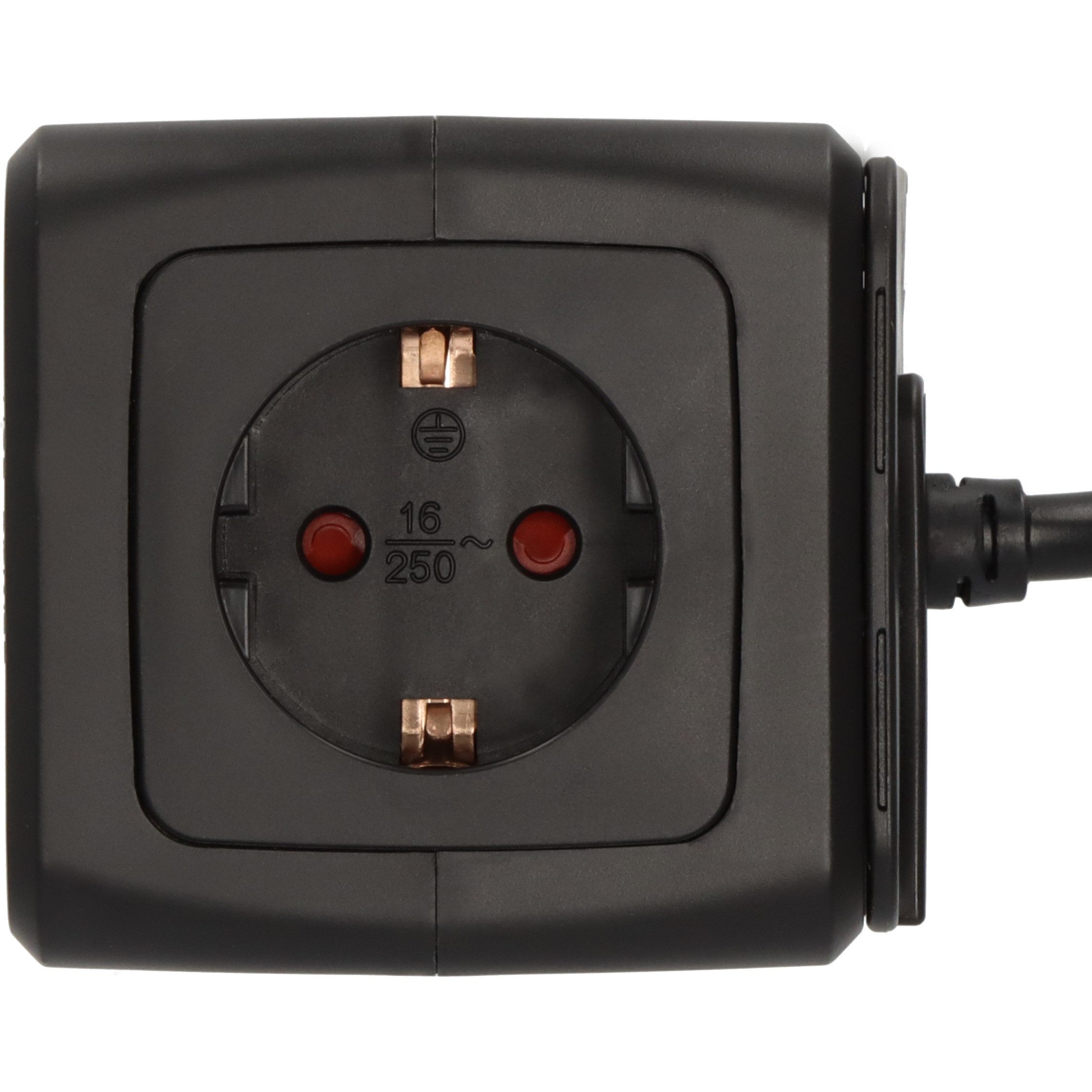 Brennenstuhl Steckdosenwürfel 4-fach mit 2x USB, 1,4m Kabel Mehrfachsteckdose 4-fach (Kabellänge 1.4 m)