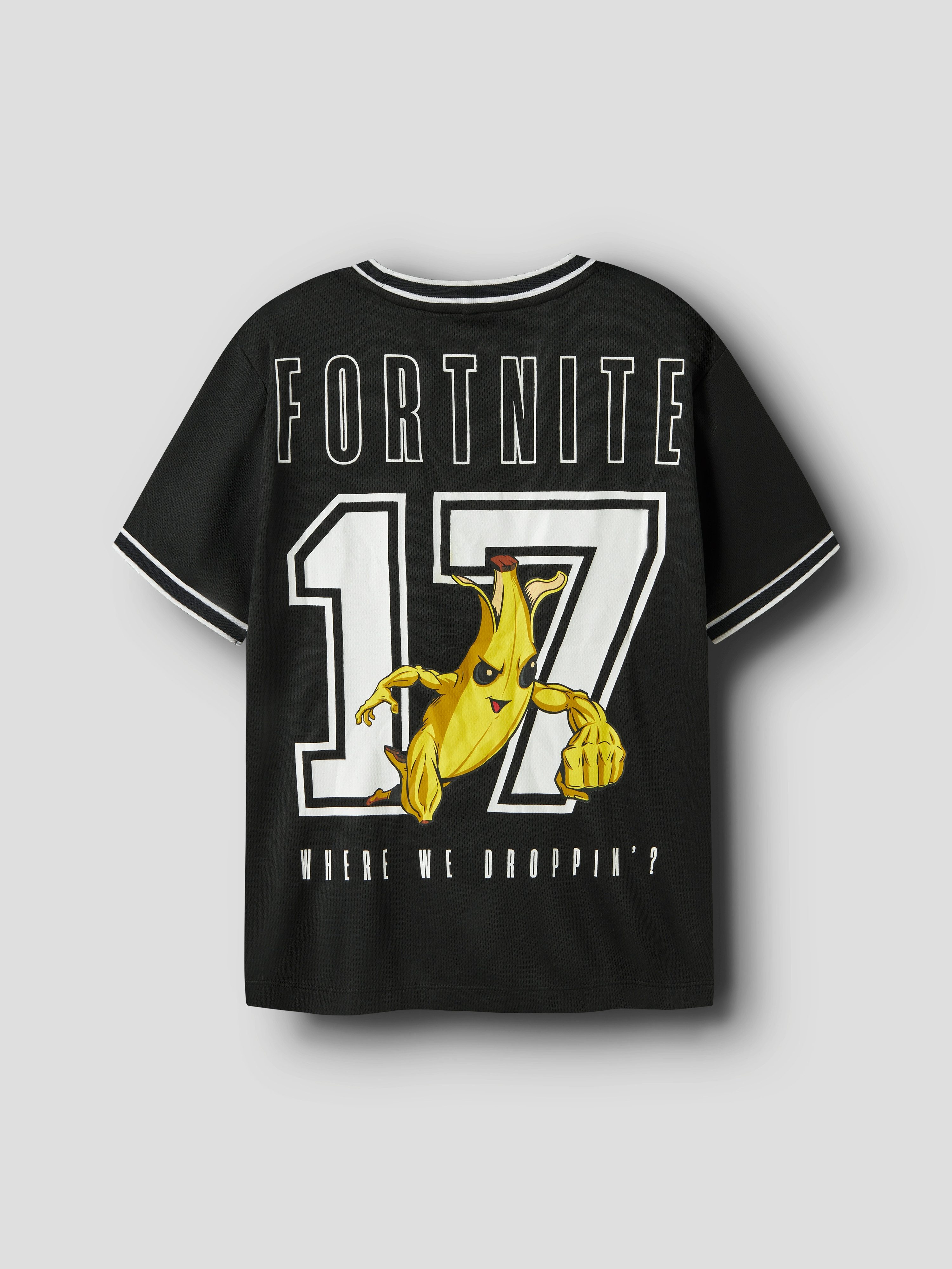 Name It T-Shirt NKMALISHER FORTNITE SS NREG POLY TOP BFU Kunstfaser, Mesh Material, locker geschnitten – Bild 5 von 5