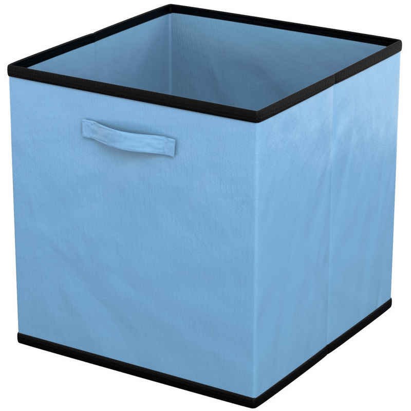 Intirilife Aufbewahrungsbox (6 St), Faltbare Aufbewahrungsbox ohne Deckel - Blau