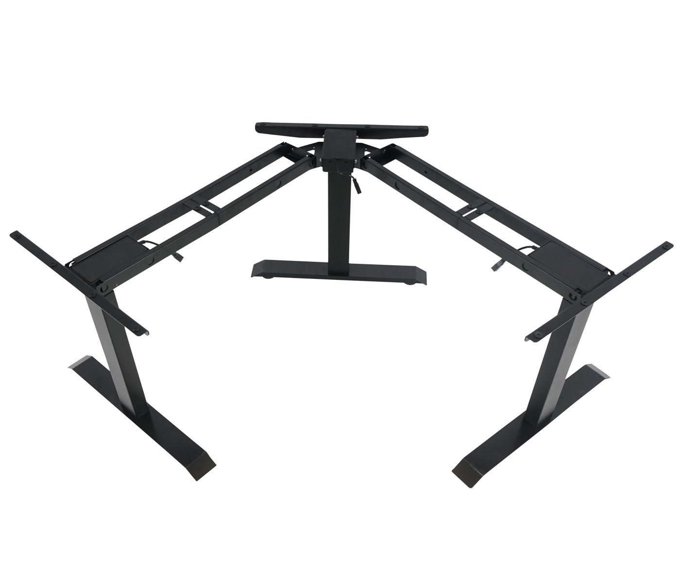 MCW Tischgestell MCW-D40 höhenverstellbar in 1), Stufenlos (3-St., schwarz 3