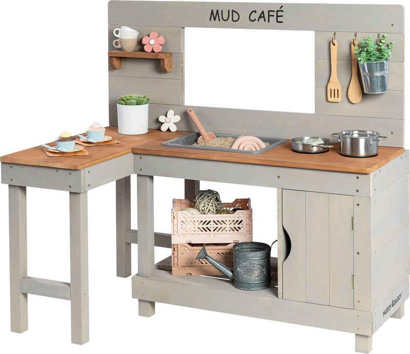 MUDDY BUDDY® Outdoor-Spielküche »Mud Café« Holz, Matschküche, warmgrau