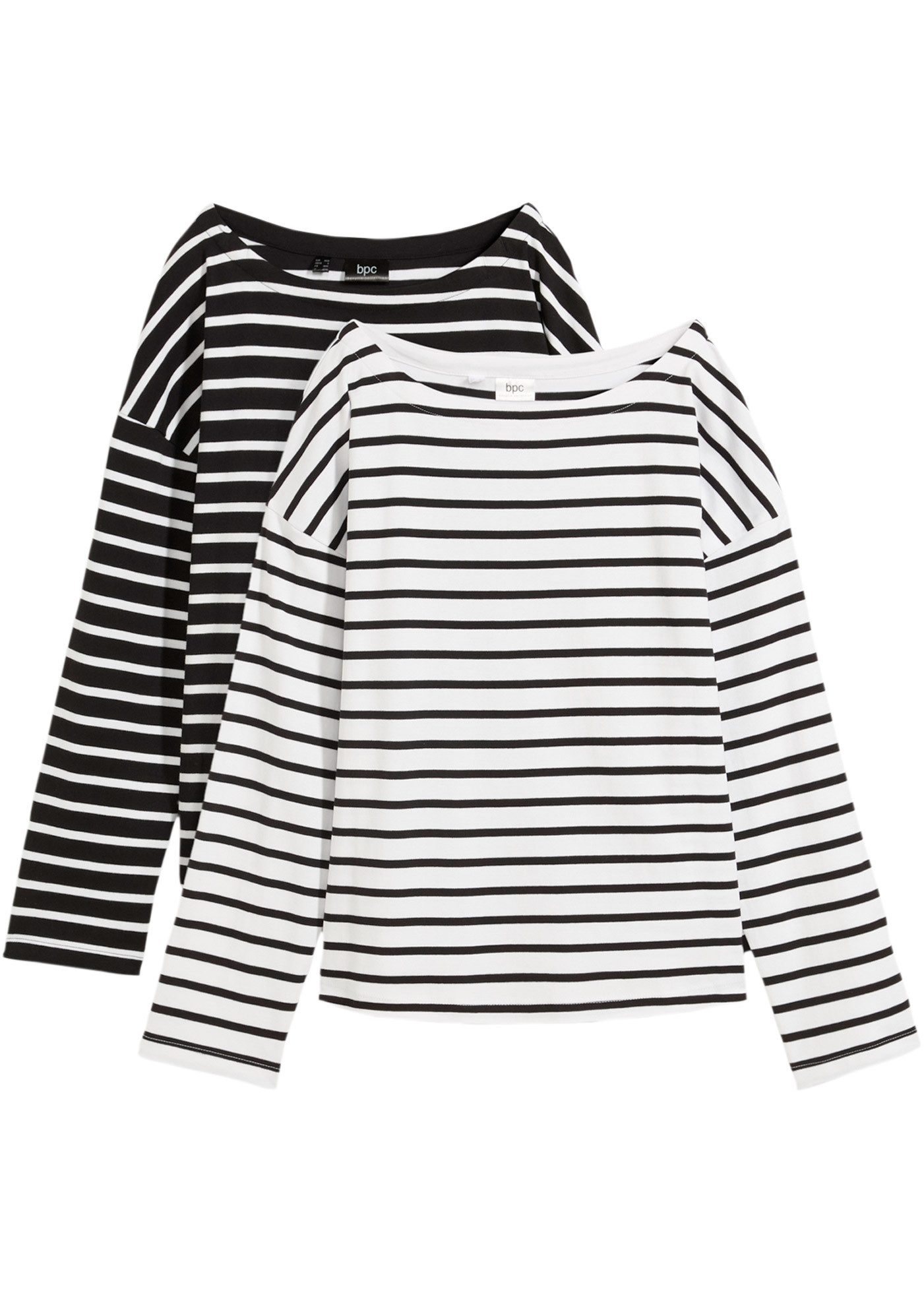 bonprix Langarmshirt (Packung, 2-tlg., 2) im 2er Pack