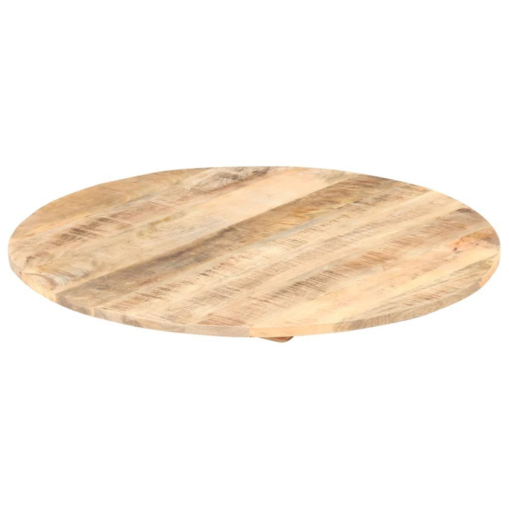 vidaXL Tischplatte Tischplatte Massivholz Mango St) mm cm 15-16 Rund 80 (1