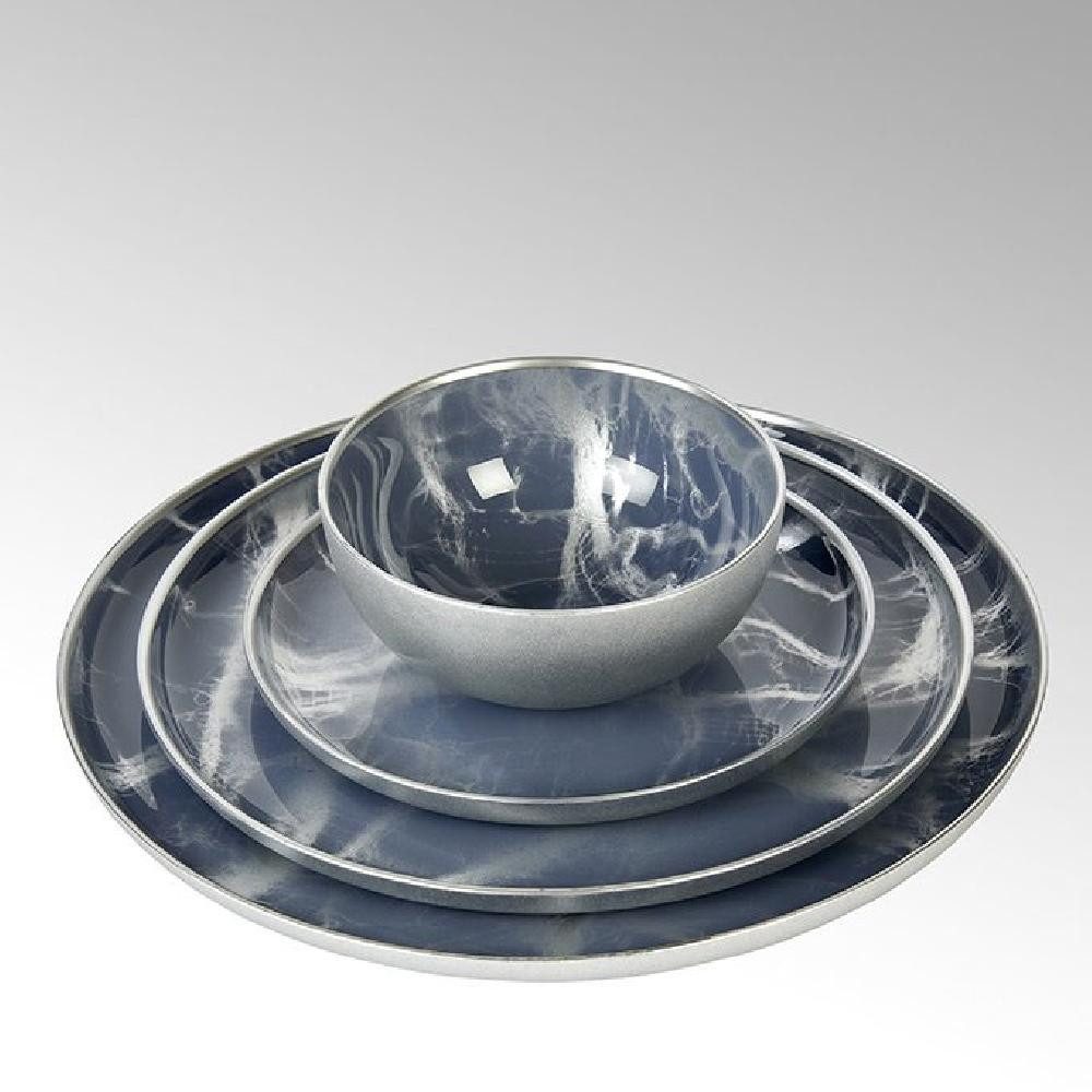 Lambert Servierschale Schale Achat Bowl Silber Grau(15cm)