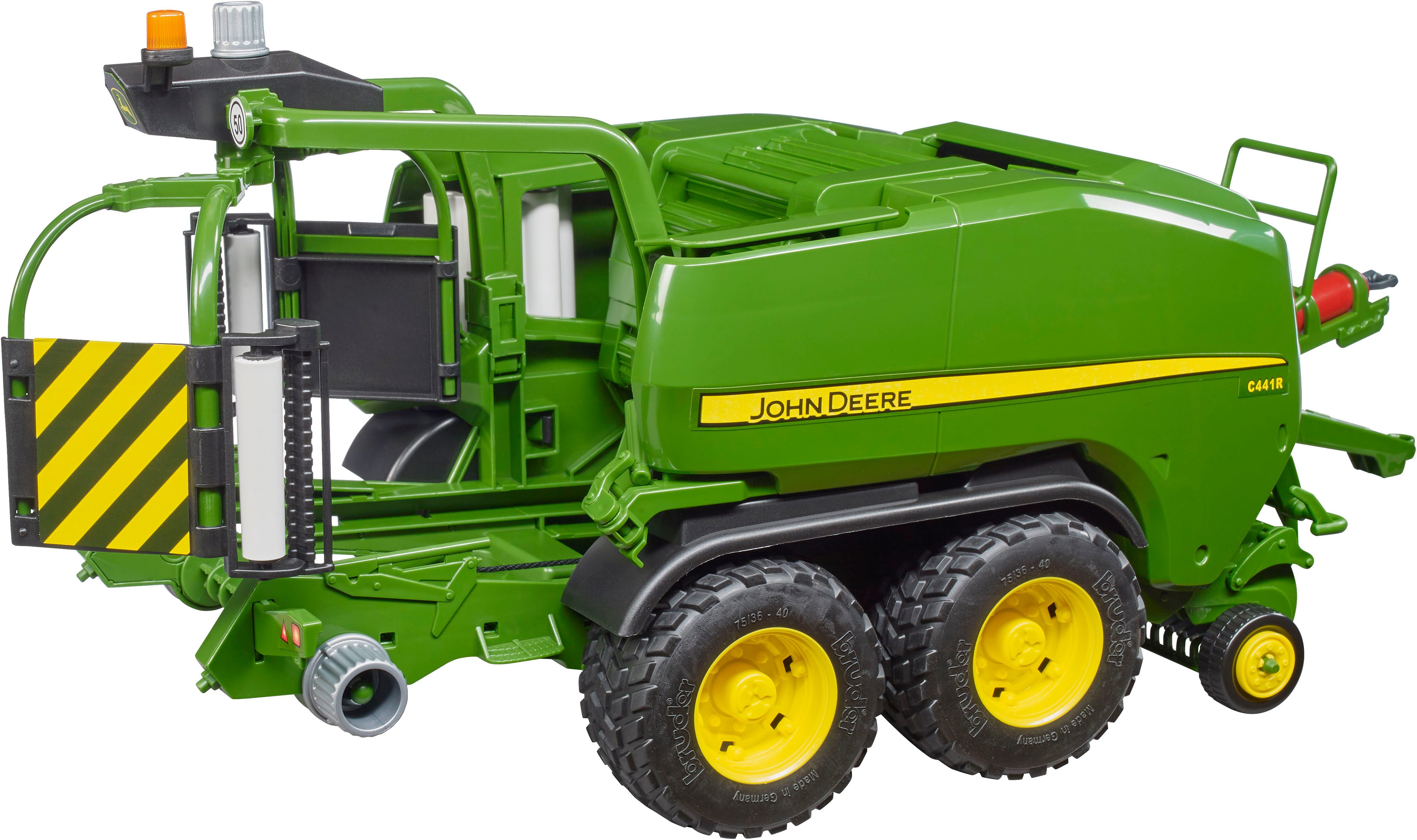 Spielzeug-Landmaschine John Deere Rundballen Presswickelkombi C441R 42 cm (02032)