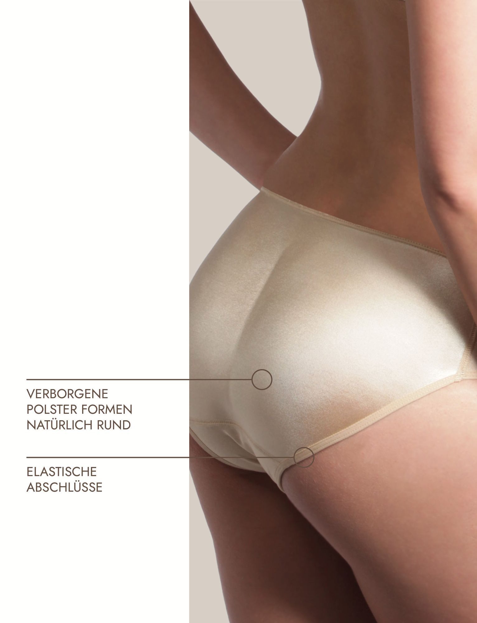 Miss Perfect Formhose 35808 Po Push-Up Unterhose für einen zusätzlich flacheren Bauch