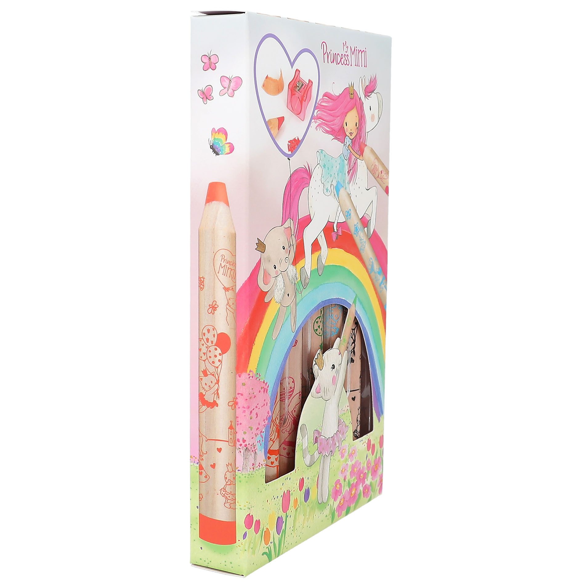 Depesche Buntstift DEPESCHE Princess Mimi Buntstifte mit Anspitzer 5 Stück