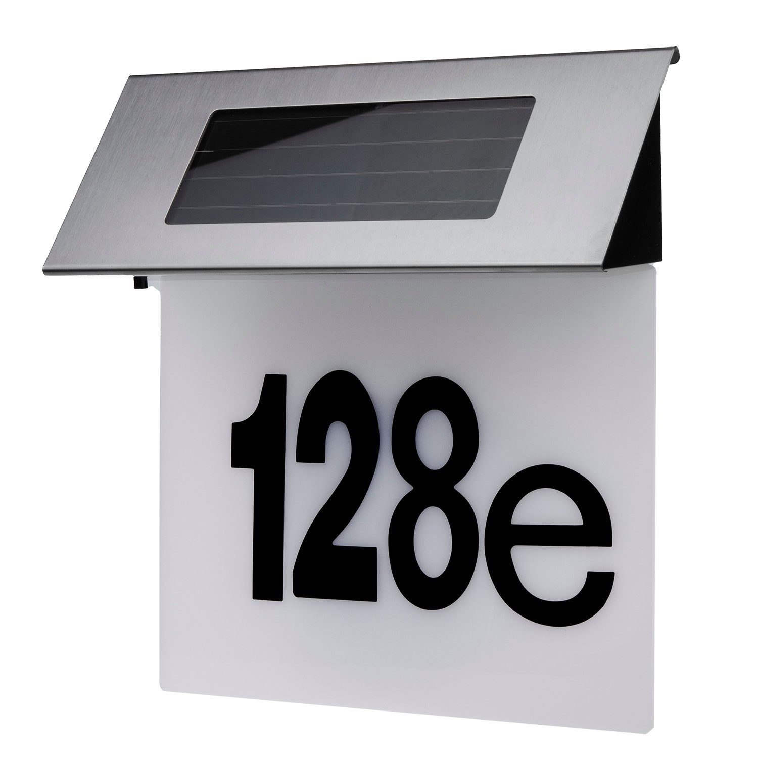Hausnummernleuchte Hausnummer MCE423, 17x13cm Maclean Beleuchtung mit Solar LED