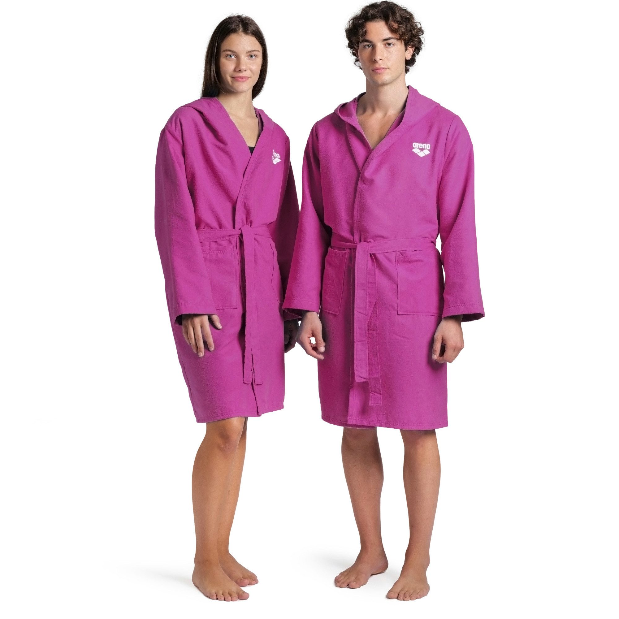 Arena Bademantel Arena Unisex Bademantel Compact Microfiber Robe 009034, Standardgröße, Ohne Verschluss