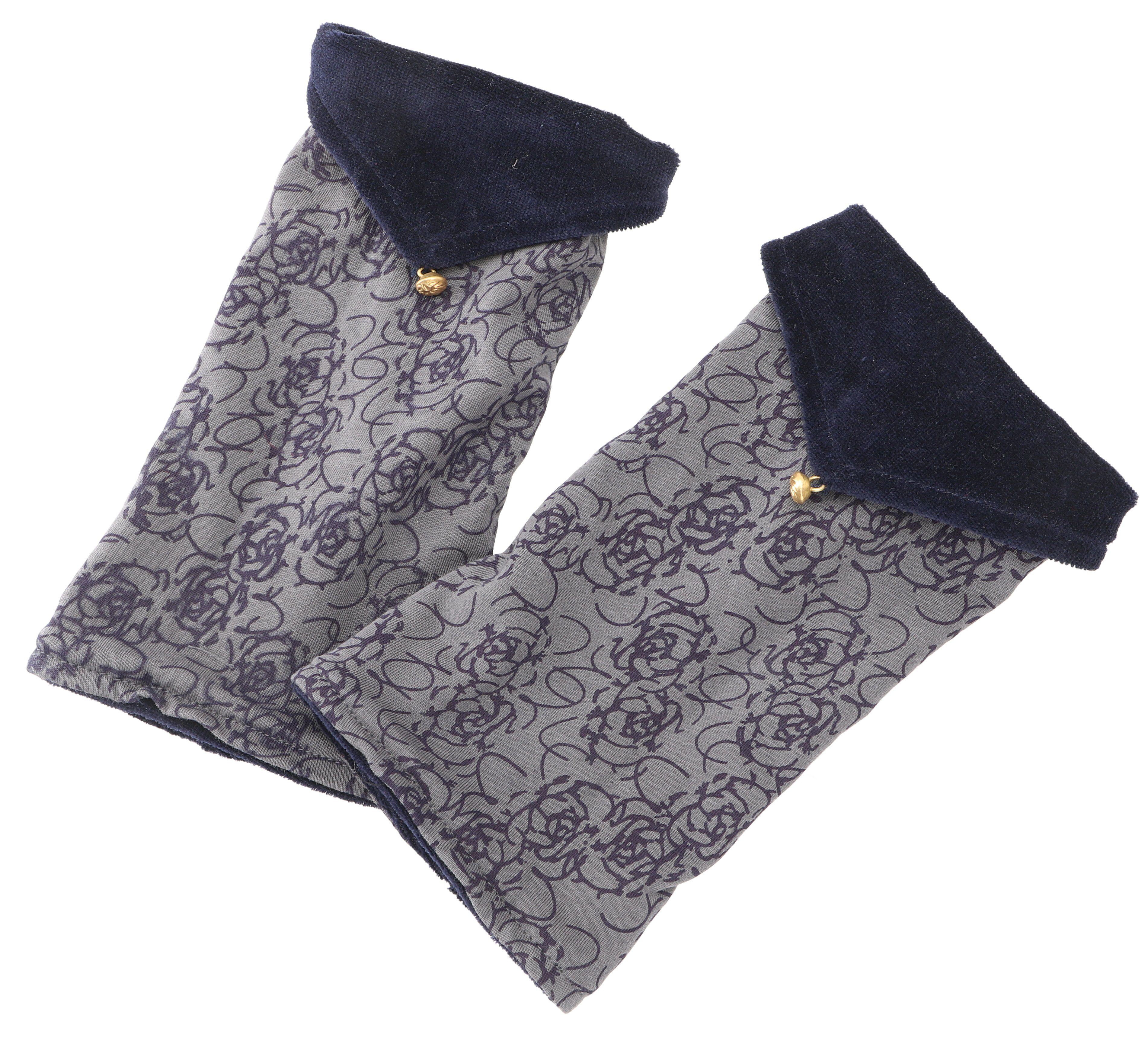 Guru-Shop Strickhandschuhe Handstulpen aus Samtstoff, Wendestulpen günstig online kaufen
