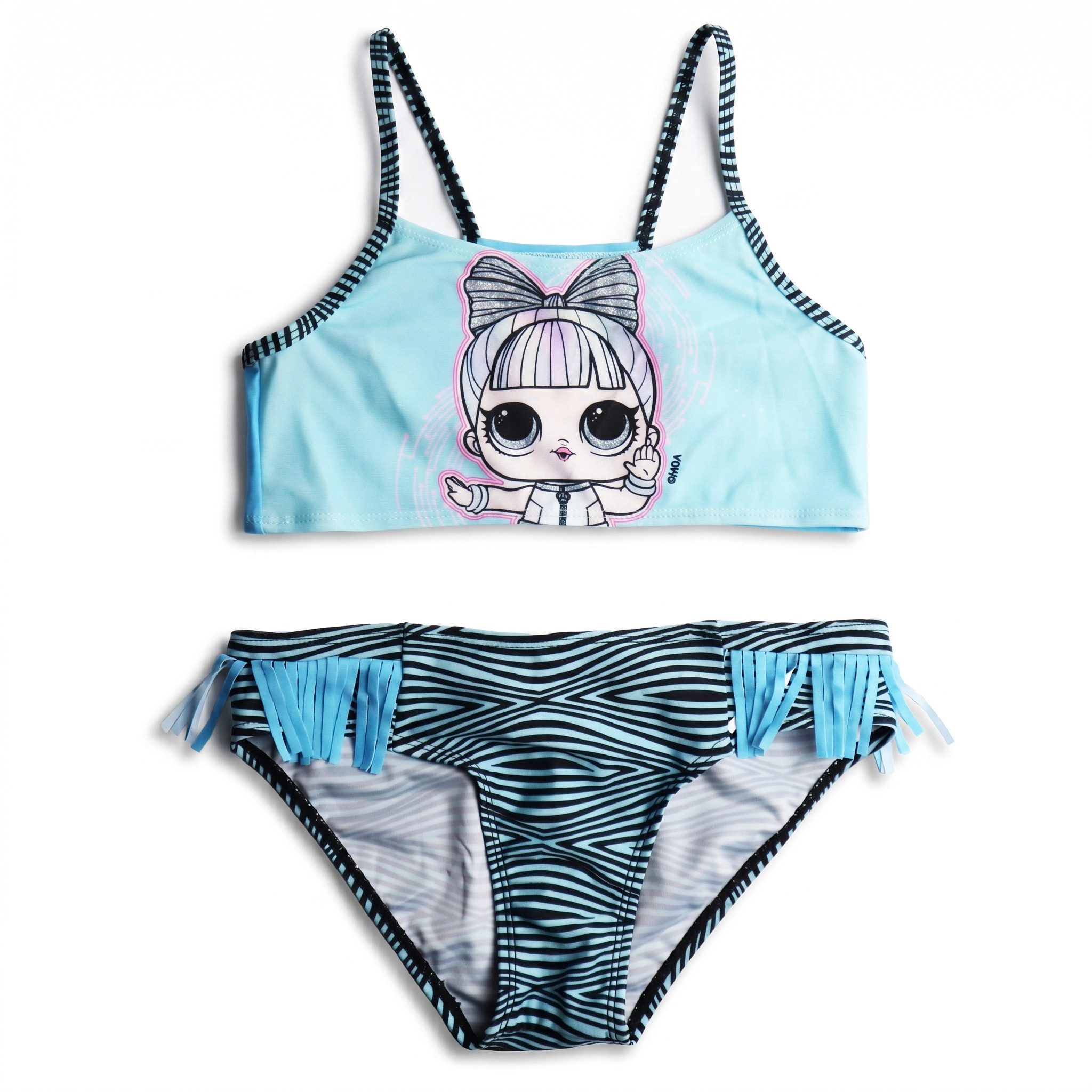 Badeanzug LOL Surprise Mädchen Kinder Bikini mit Fransen