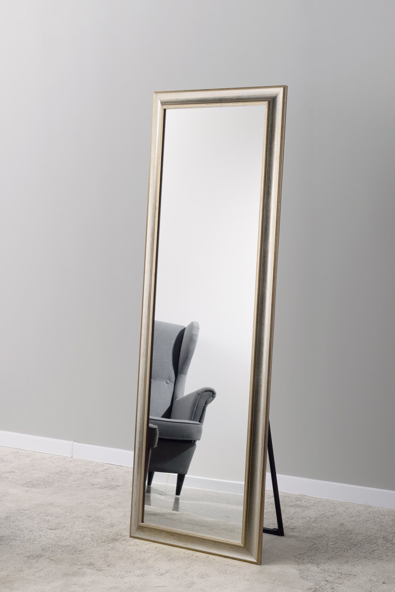 MySpiegel.de Standspiegel Palm Holzrahmen