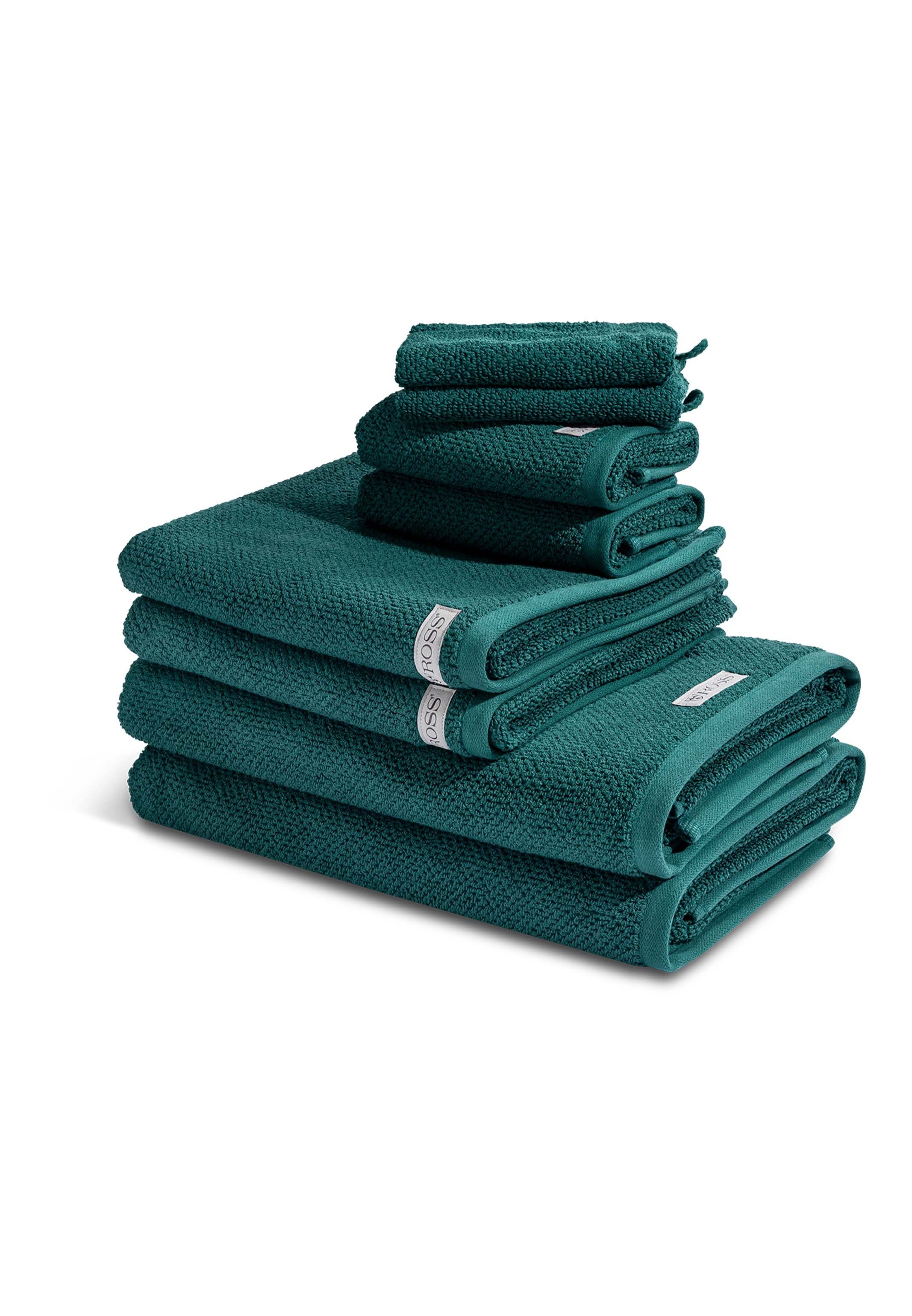 ROSS Handtuch Set Selection - Organic Cotton, Walkfrottee (Spar-Set, 8-St), 2 X Wasch- 2 X Gäste- 2 X Dusch- 2 X Handtuch - im Set - Baumwolle -