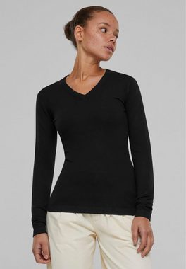 URBAN CLASSICS Rundhalspullover Urban Classics Damen Ladies Knitted V-Neck Sweater (1-tlg)
