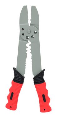 KS Tools Crimpzange, Multifunktions für isolierte und unisolierte Kabelschuhe, 220 mm