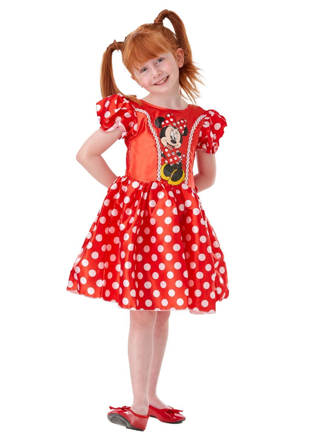 Rubie´s Kostüm Disney's Minnie Maus Classic Kostüm für Kinder, Klassisches Kostümkleid von Disneys bekannter Maus