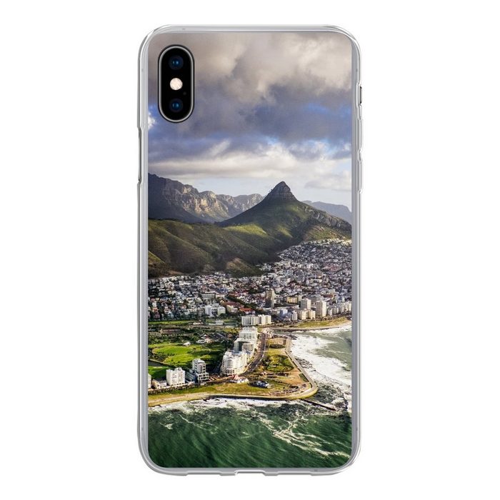 MuchoWow Handyhülle Atemberaubende Aussicht auf Kapstadt und den Tafelberg Handyhülle Apple iPhone Xs Max Smartphone-Bumper Print Handy