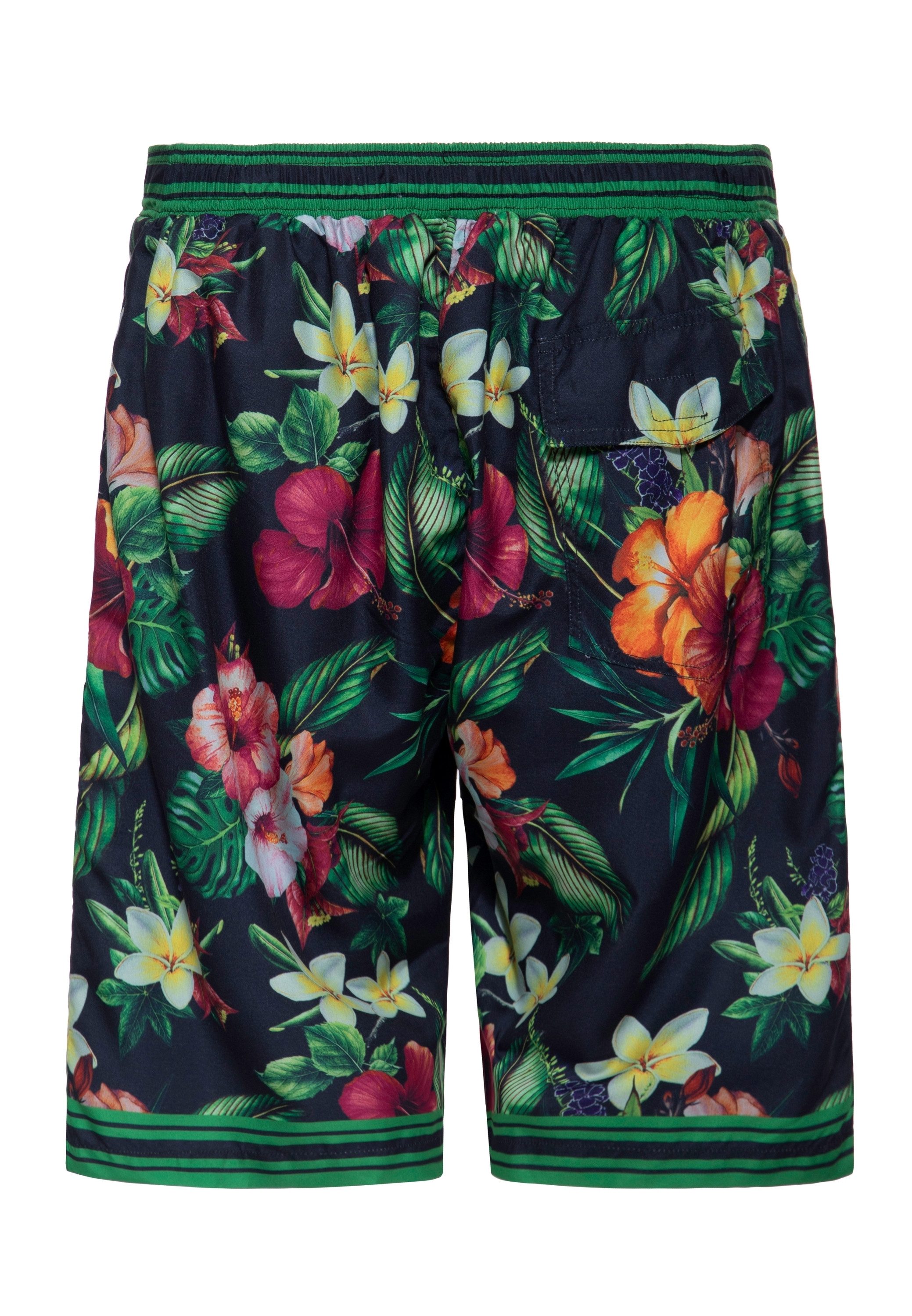 KingKerosin Badeshorts Tropical Flowers im Retro-Style günstig online kaufen