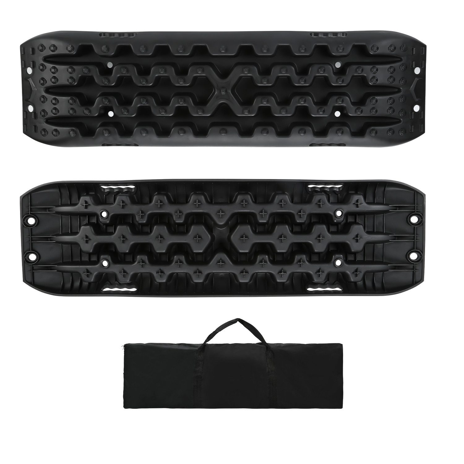 Clanmacy Schneeketten 2x Anfahrhilfe mit Tasche Effektive Traktionshilfe für Auto bis 10t, (2-tlg)