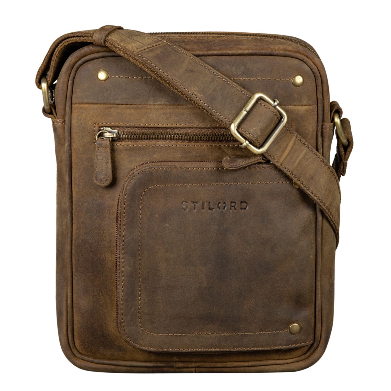 Schultertasche "Randall" Vintage Ledertasche Umhängetasche