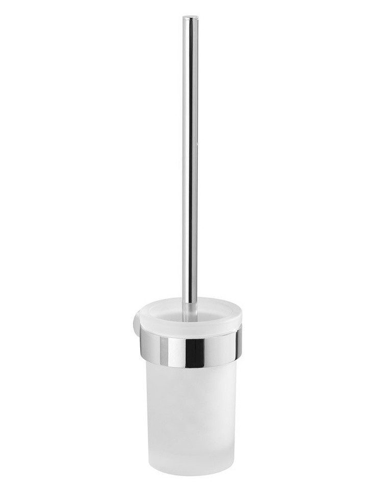 Gedy WC-Reinigungsbürste PIRENEI Hänge-WC-Bürste, Milchglas, Chrom, Gedy-PI330313