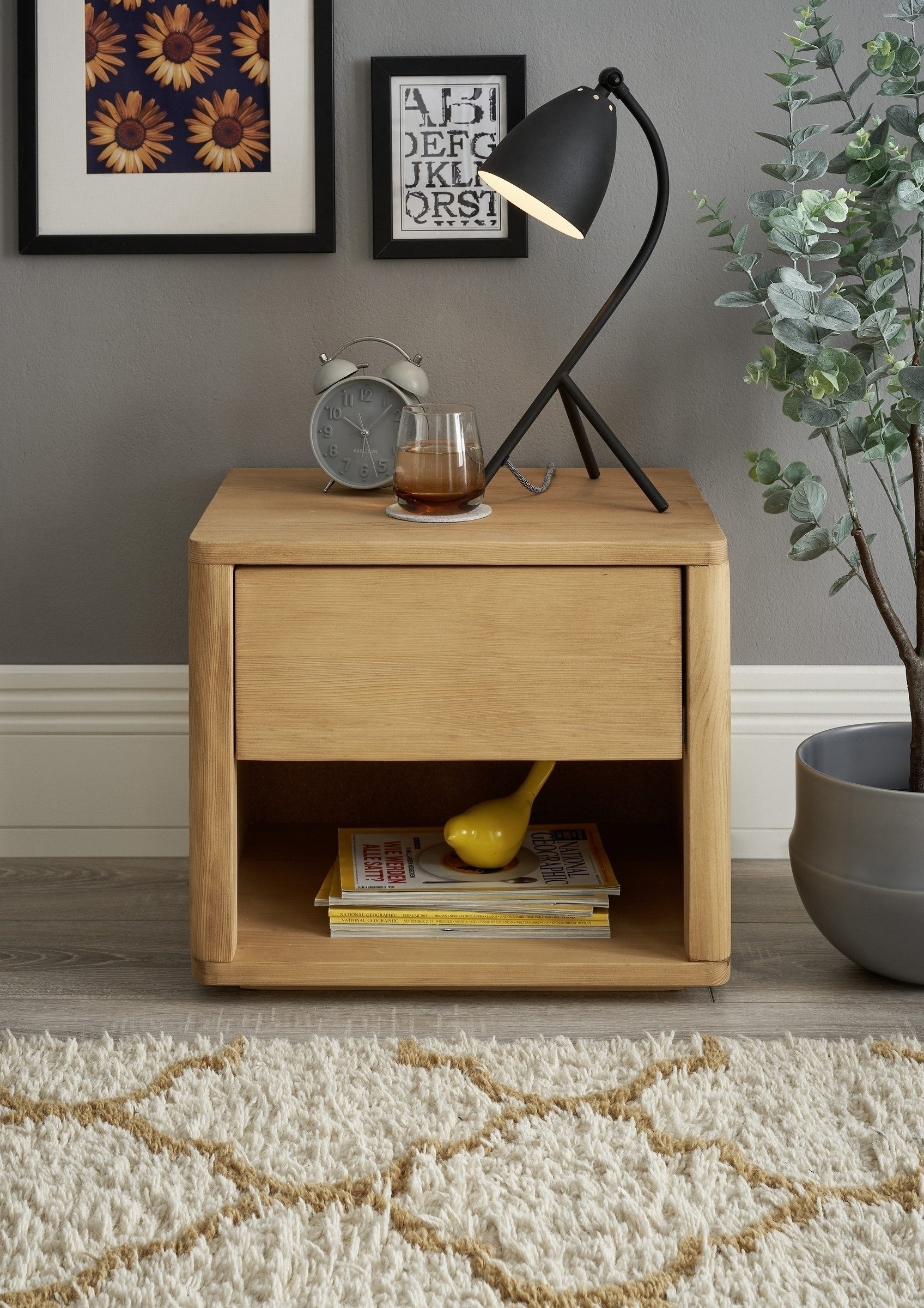 freiraum Nachtkommode Trendline Massiv, 48 x 41 x 38 cm (B/H/T)