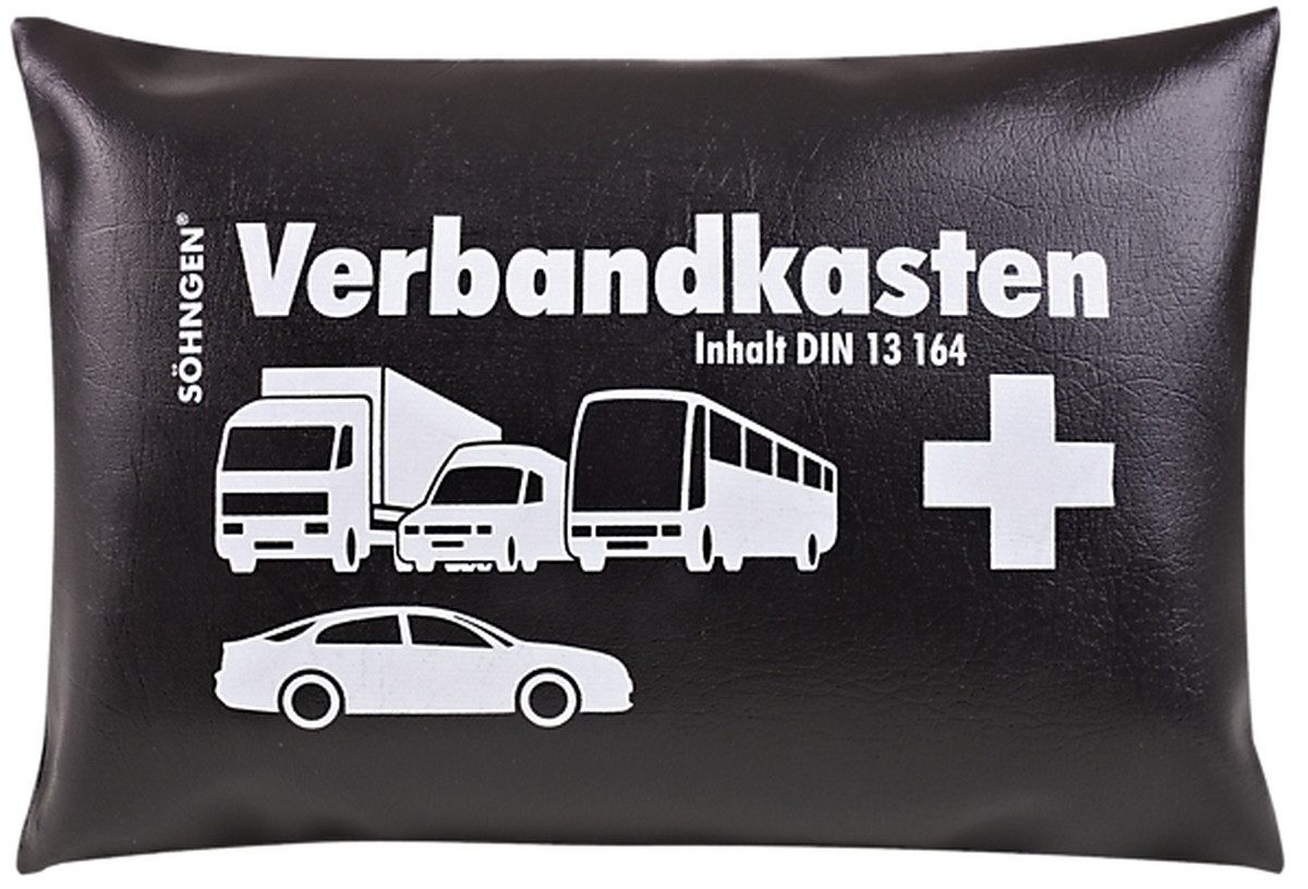 Söhngen Erste-Hilfe-Set KFZ-Verbandkissen schwarz mit Füllung Standard DIN 13164