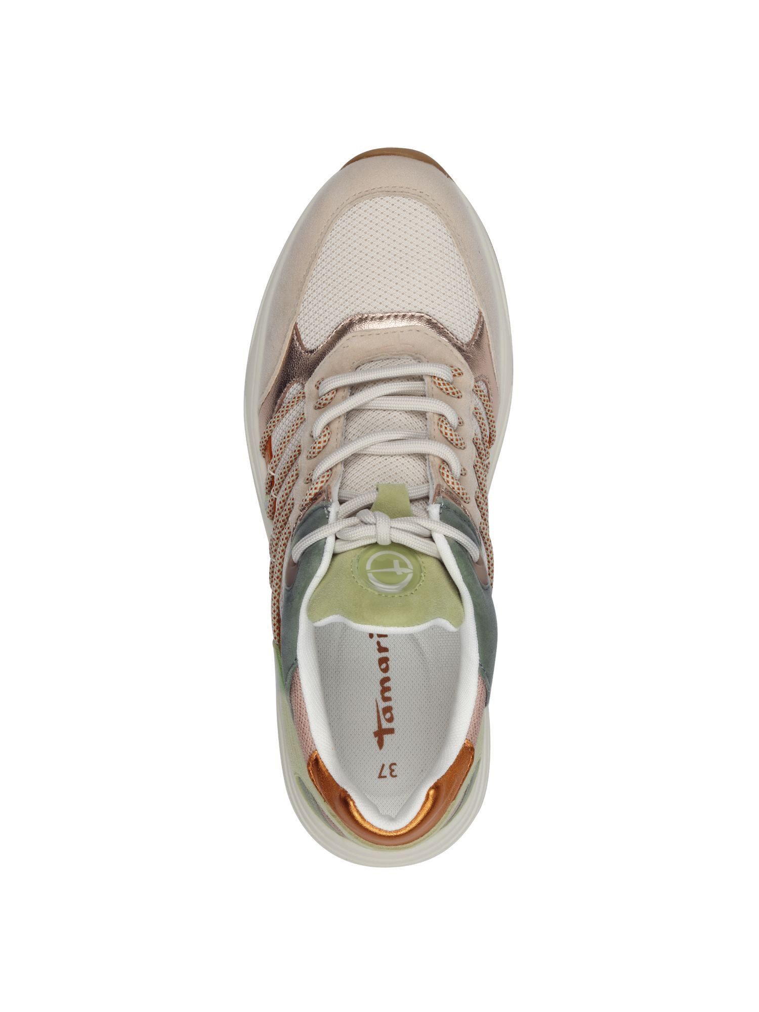 Tamaris Removable Sock mit Schnürsenkel kein Absatz Sneaker Removable Sock