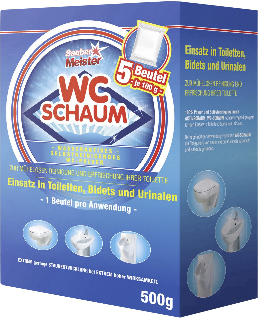 meister Broszio Sauber Meister WC-Reinigungsschaum 5 x 100 WC-Reiniger
