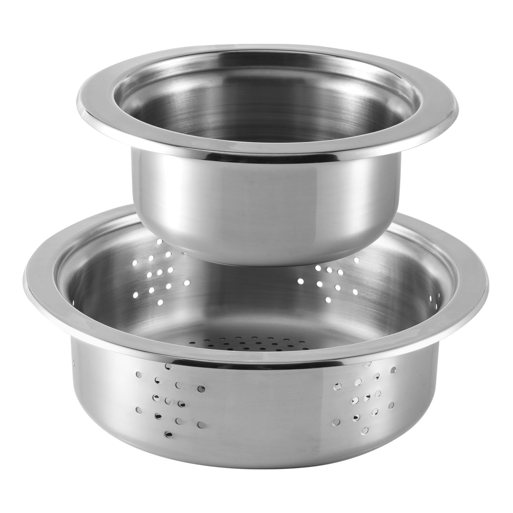 Berndes Topf-Set Stapelbares Kochtopfset, 5-teilig, Edelstahl, poliert - b.miracle, Edelstahl