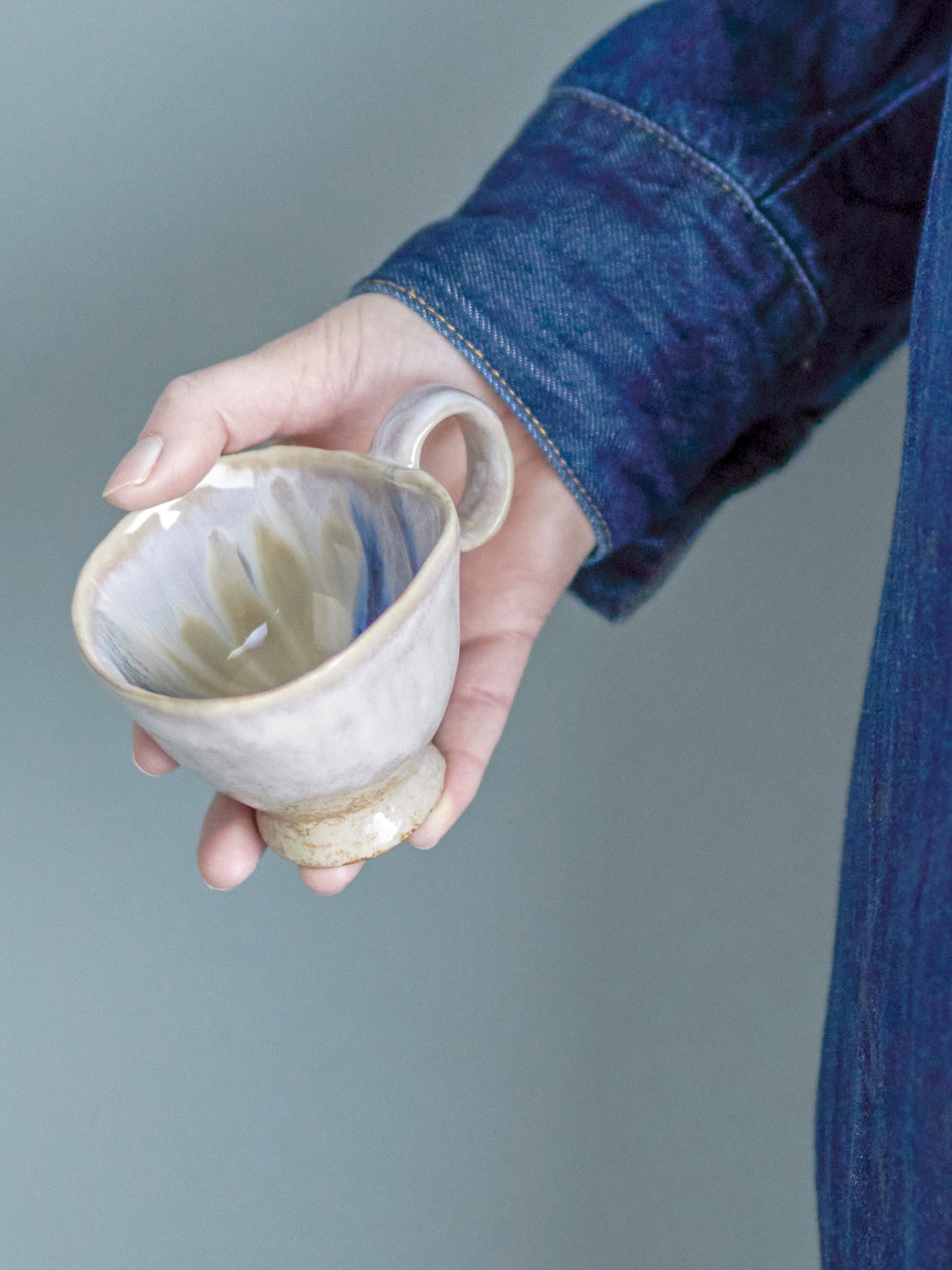 Bloomingville Tasse Bloomingville Imogen Tasse, Natur, Steingut, 175 ml, Steingut