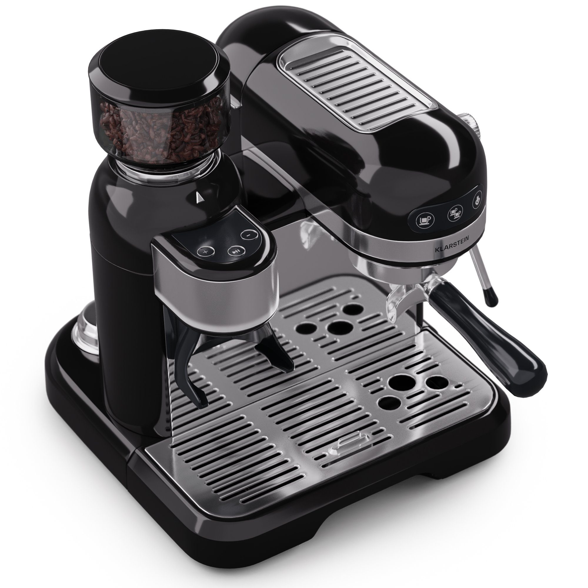 Klarstein Espressomaschine, 1.4l Kaffeekanne, Elektrisch 20 Bar Kaffemaschine Tassenwärmer 1,4 L