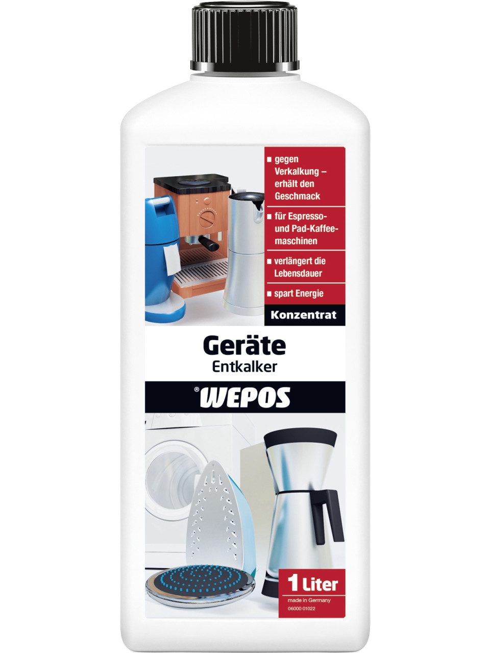 WEPOS CHEMIE GMBH Wepos Intensiv Geräte-Entkalker 1 L Universalreiniger