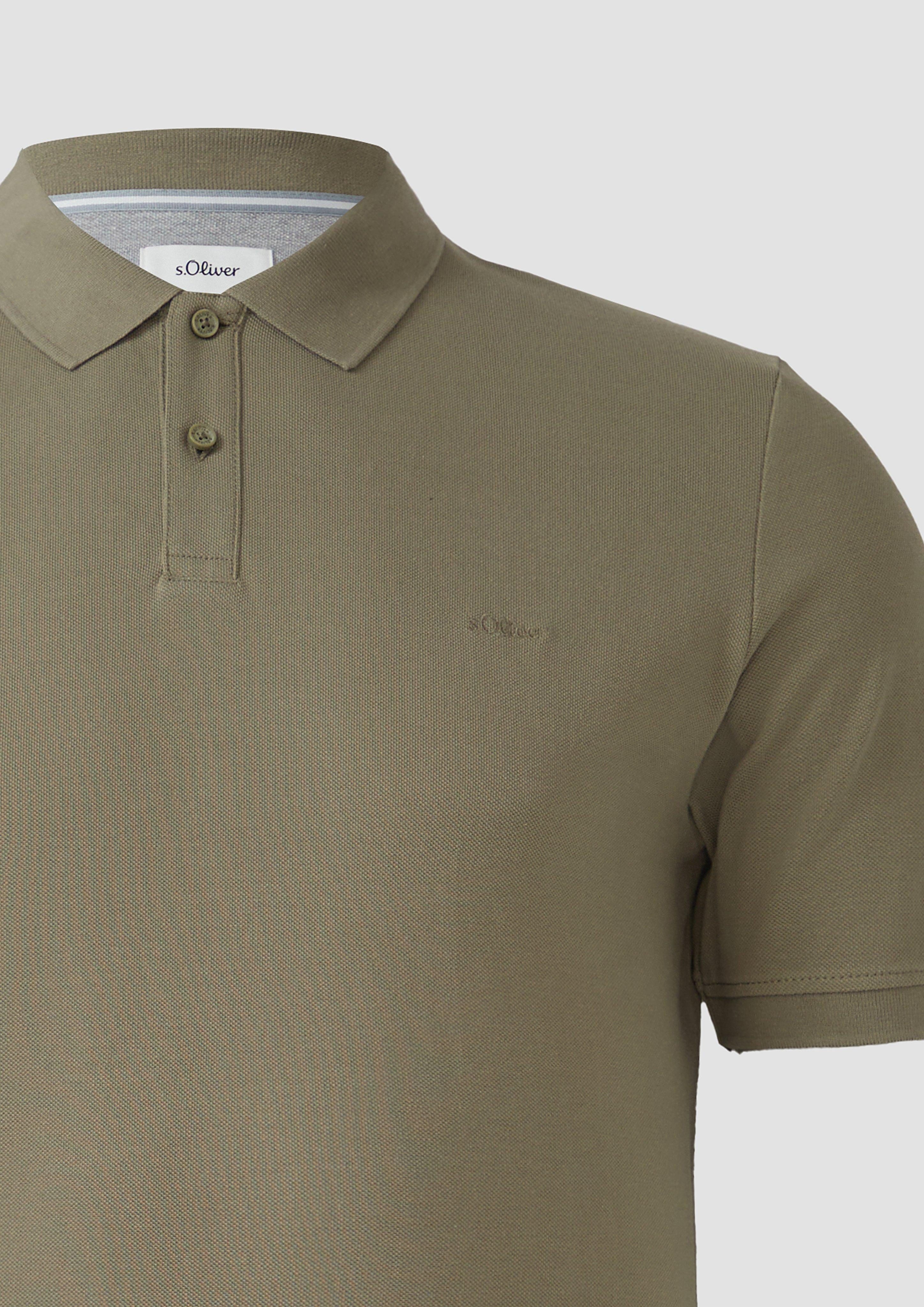 s.Oliver Kurzarmshirt Poloshirt aus Baumwollpiqué günstig online kaufen