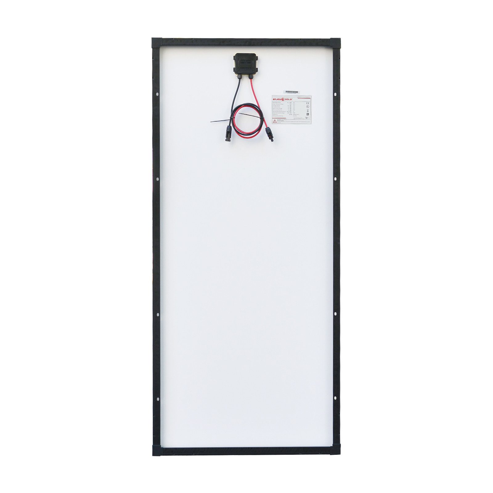 enjoy solar Solarmodul Schwarze Rahmen Monokristallin PERC-Zellen 150W- 200W 12V, Monokristalline PERC, (Leistungsgarantie bis 10 Jahren mit 90% und bis 25 Jahren mit 80), PERC Zellen, 9-Busbars Monokristalline