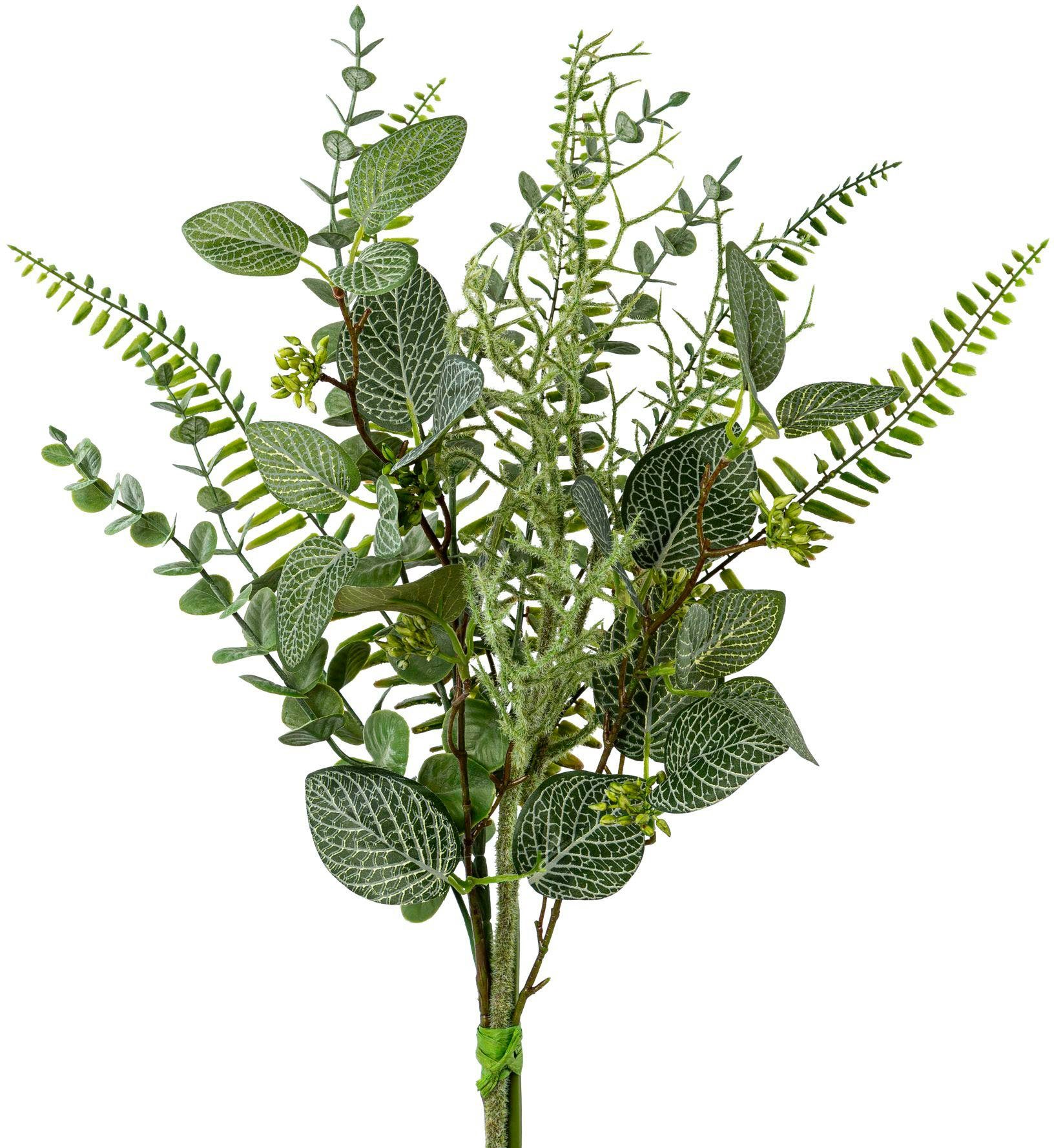 Kunstblumenstrauß Grün-Mix-Bouquet Bouquet, Creativ green, Höhe günstig online kaufen