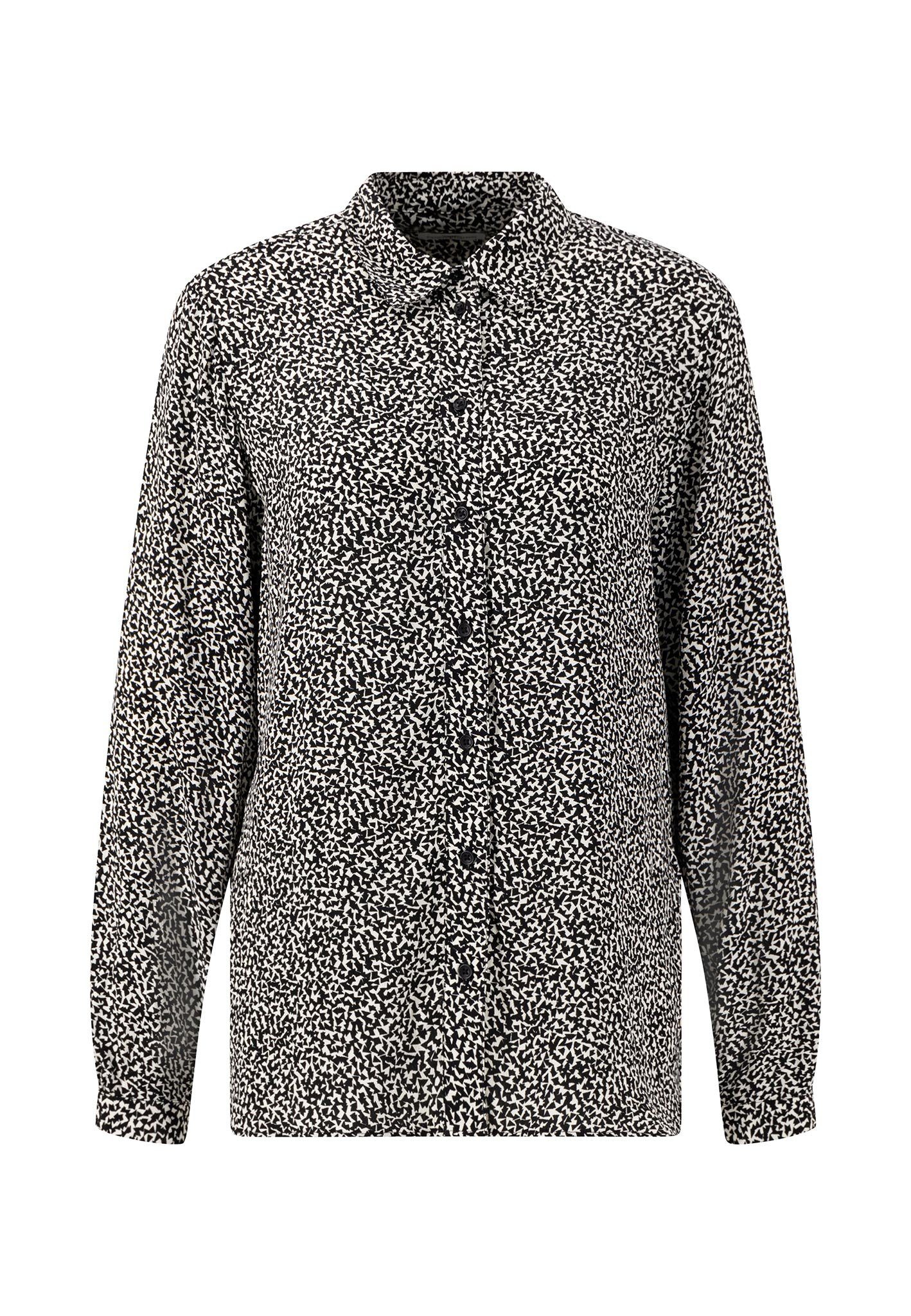 FYNCH-HATTON Langarmbluse mit Minimalprint