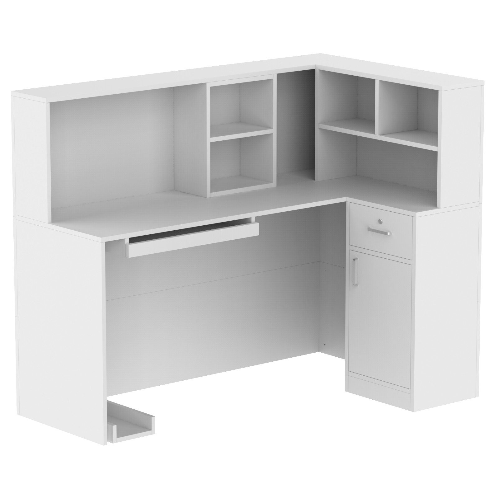 FUFU&GAGA Empfangstheke Empfangstheke mit 1 Schubladen und 1 Schrank, MDF, günstig online kaufen