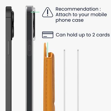 kwmobile Kartenhalter für Smartphones - Kunstleder Halter Halterung, (1-tlg., Etui 65 x 95 mm - Platz für 2 Karten)