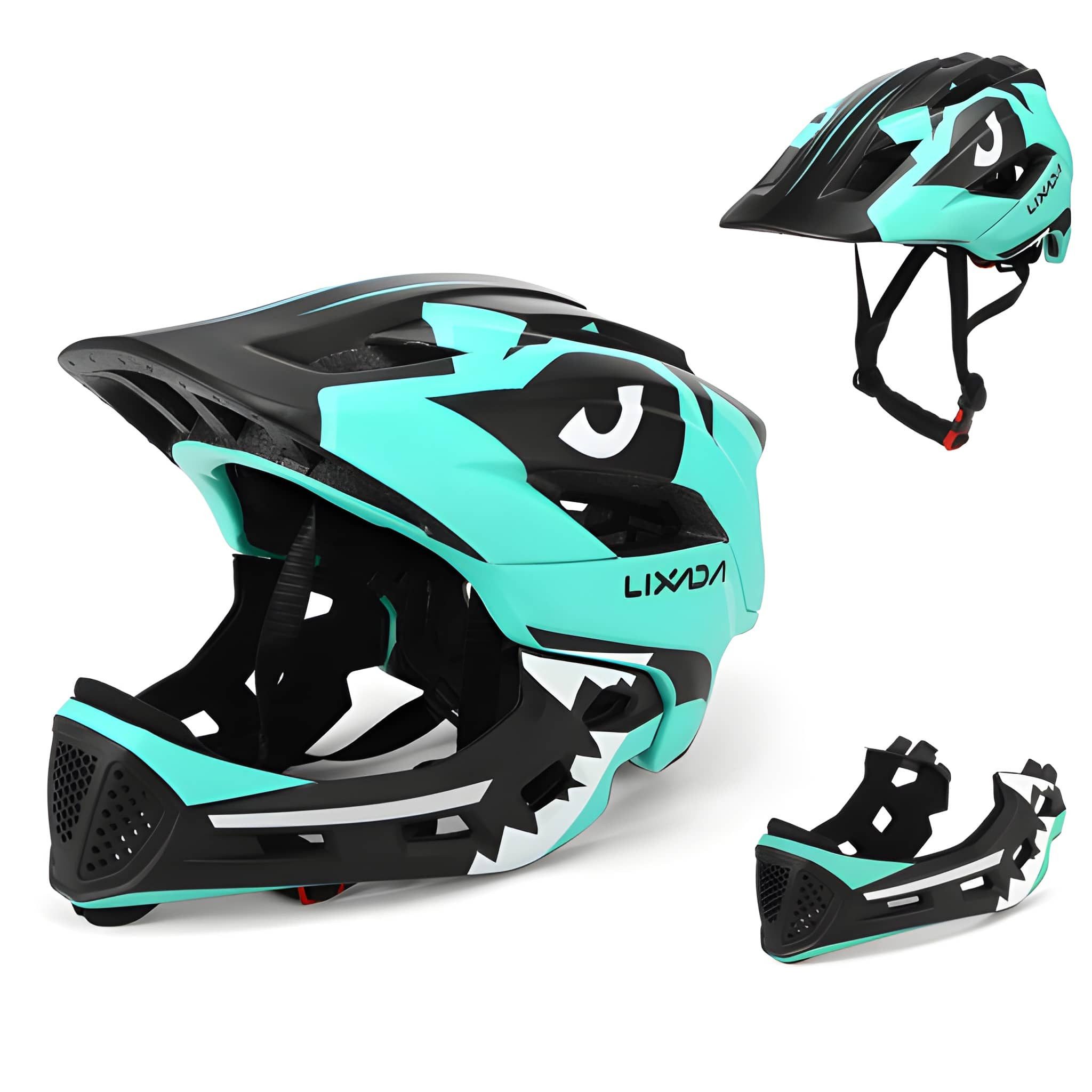 Lixada Kinderhelm Integralhelm Kinder Fahrradhelm Helm Radfahren Skateboarding, ab 2 Jahren, 13 Lüftungsschlitze, Mundschutz