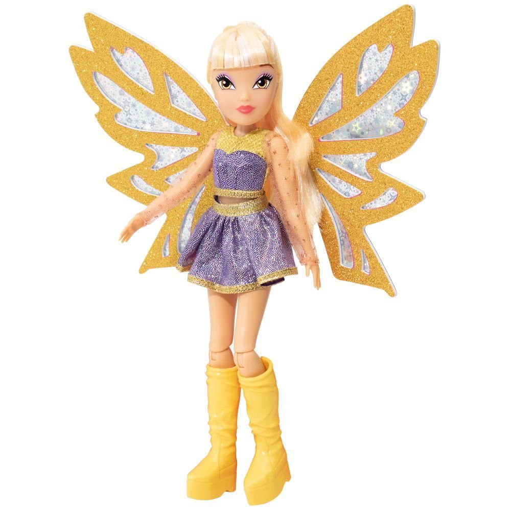 Winx Club Anziehpuppe Stella Bling the Wings Puppe Winx Club Flügel mit Holo-Segmenten