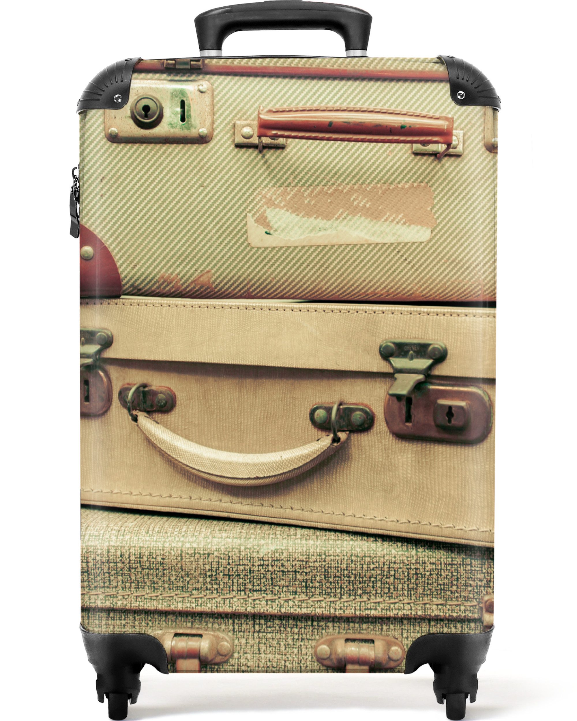 NoBoringSuitcases.com© Hartschalen-Trolley Vintage - Koffer - günstig online kaufen