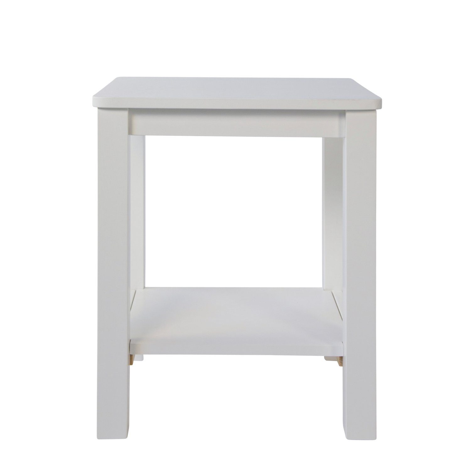 Homestyle4u Beistelltisch Hocker mit Stauraum Weiß 2er Set Holz Beistelltisch Blumenhocker (Set, 2-St., Wohnzimmer)