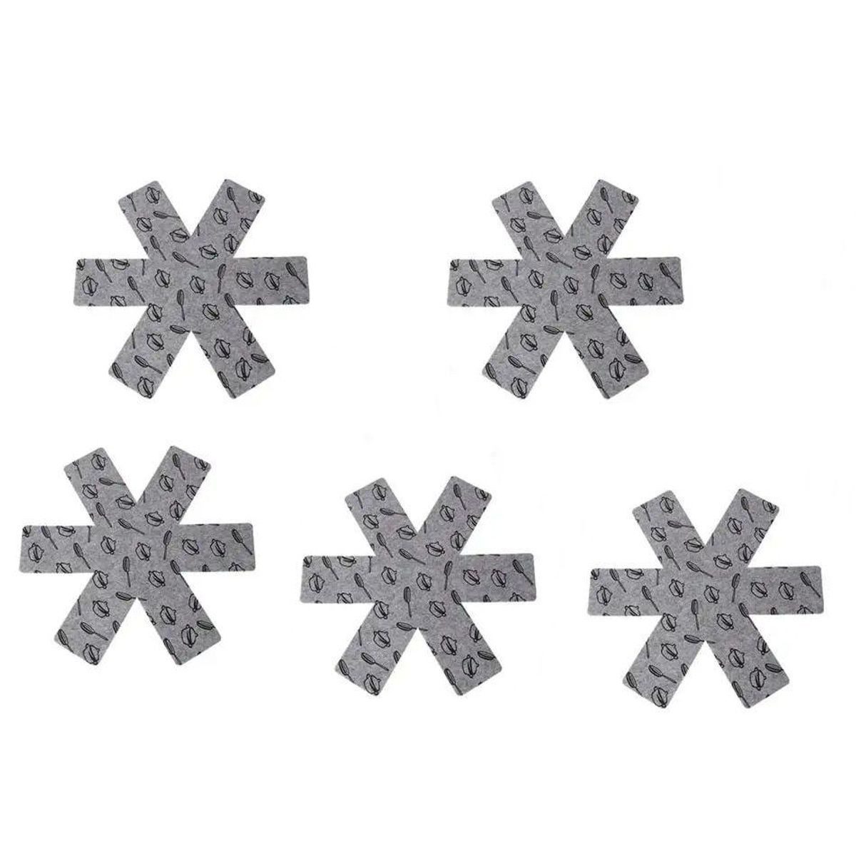 JTI Küchenorganizer-Set Sauce pan/frying pan protection 38 cm, 5-pack, Topf-/Bratpfannenschutz 38 cm, 5er-Pack