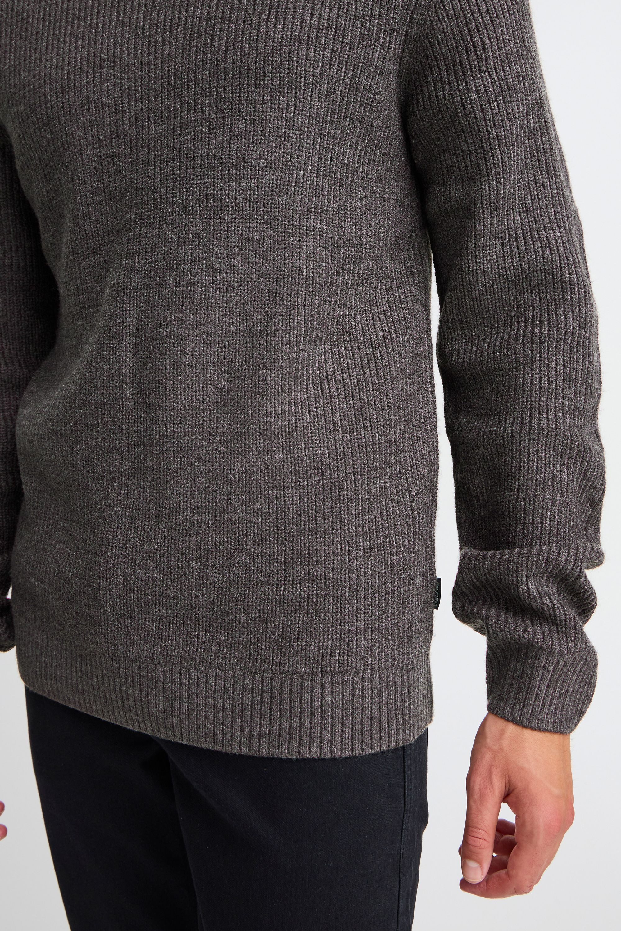 Blend Strickpullover BHPullover Klassischer Grobstrickpullover mit Rollkragen