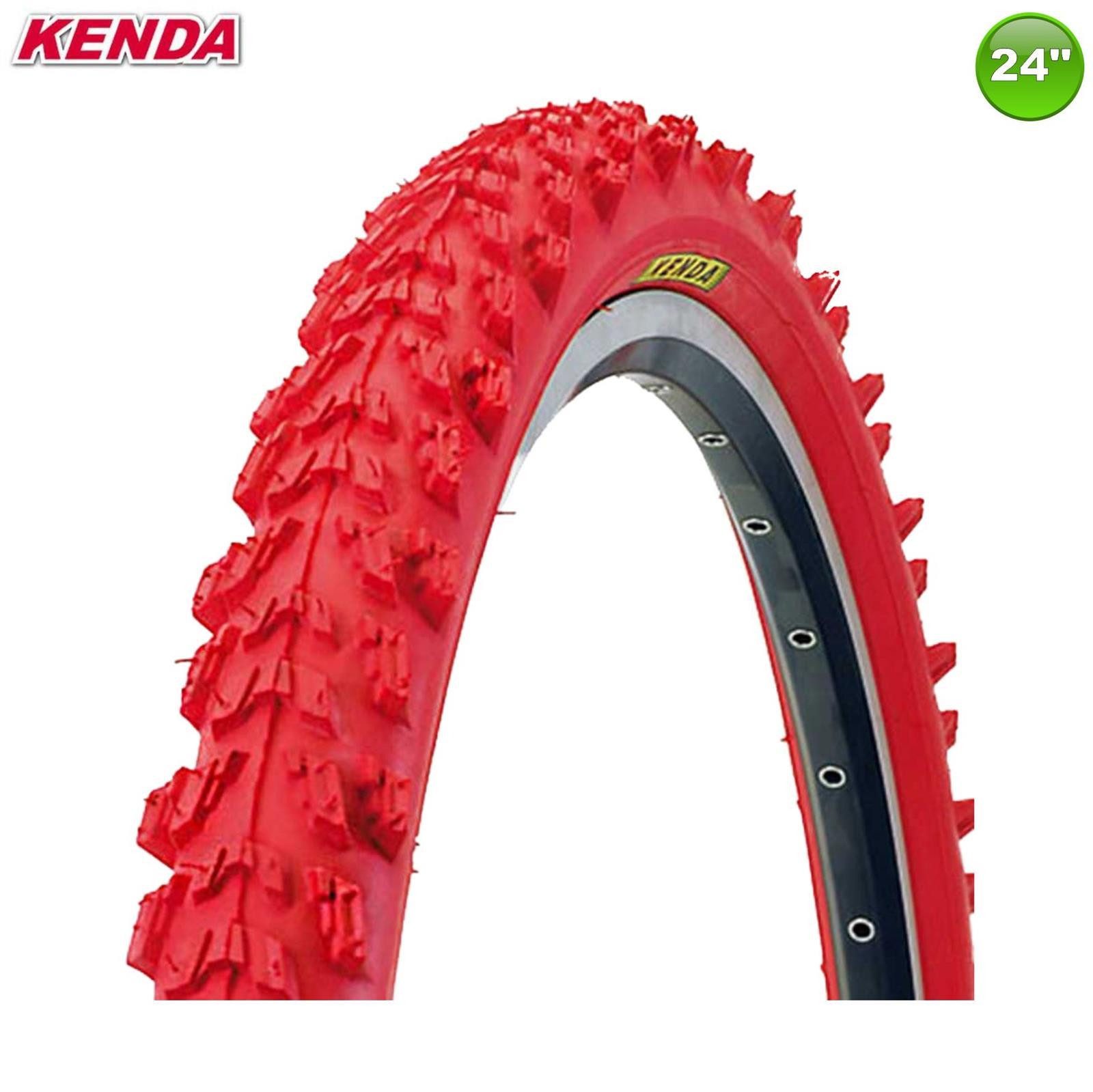 KENDA Fahrradreifen Kenda 24" Pyscho K-829 MTB Fahrradreifen in Rot 50-507 (24 x 1,95), (1-tlg)