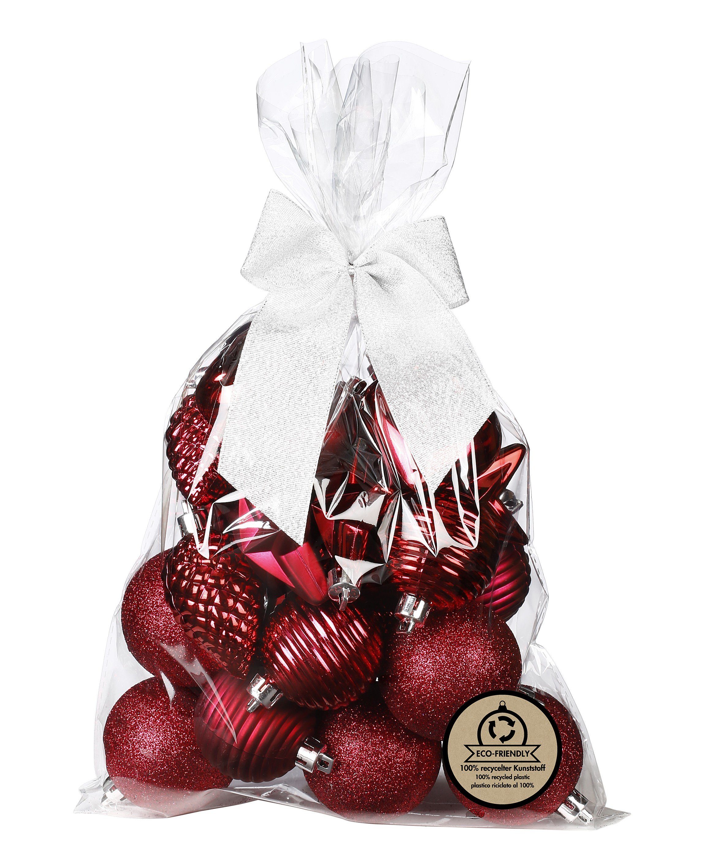 und Weihnachtsbaumkugel, by Kiss 5-7cm MAGIC Weihnachtskugeln - Formen Inge 30er Set Berry Kunststoff