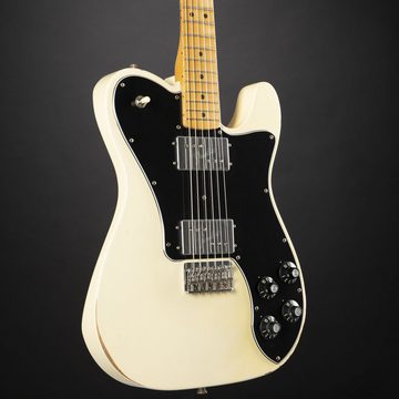 Fender E-Gitarre, Vintera Road Worn '70s Telecaster Deluxe MN Olympic White - E-Gitarr