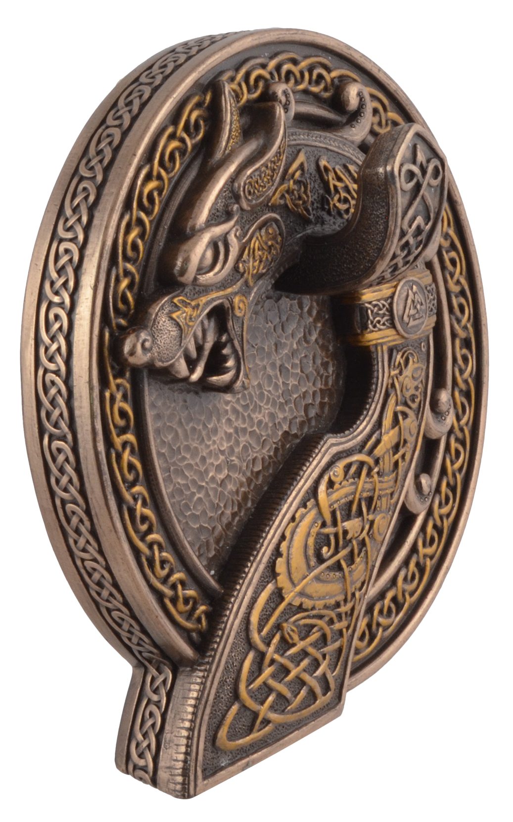 Gmbh Wanddekoobjekt Keltischer LxBxH: von Vogler bronziert by Drache direct als Hand Wanddisplay ca. 16x17x6cm Veronese, bronziert, -
